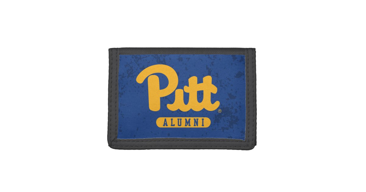 Pitt Alumni Distressed Trifold Wallet | Zazzle