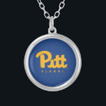Pitt Alumni Silver Plated Necklace<br><div class="desc">Check out these new University of Pittsburgh designs! Show off your Pitt Panther pride with these new custom Pitt products. These make perfect gifts for the Panther student, alumni, family, friend or fan in your life. All of these Zazzle products are customizable with your name, class year, or club. Go...</div>