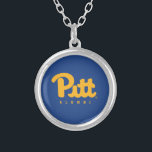 Pitt Alumni Silver Plated Necklace<br><div class="desc">Check out these new University of Pittsburgh designs! Show off your Pitt Panther pride with these new custom Pitt products. These make perfect gifts for the Panther student, alumni, family, friend or fan in your life. All of these Zazzle products are customizable with your name, class year, or club. Go...</div>