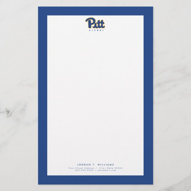 Pitt Alumni Stationery (Front)