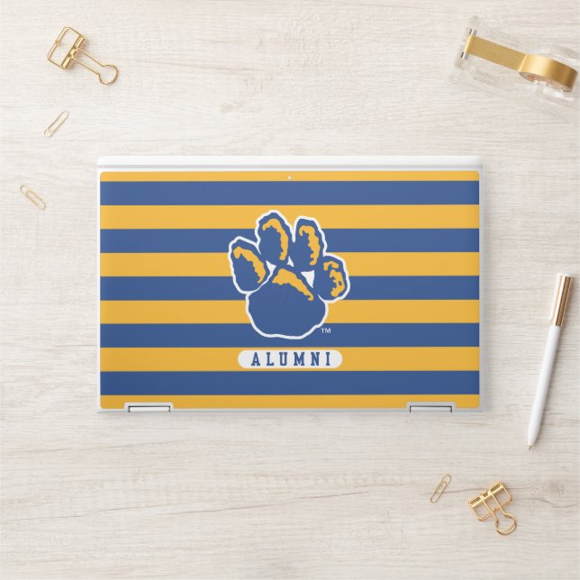 Pitt Alumni Stripes HP Laptop Skin (Desk)