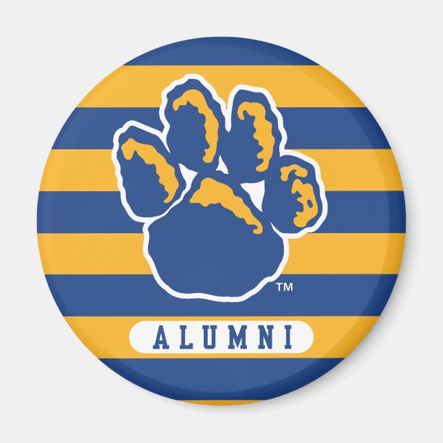 Pitt Alumni Stripes Magnet (Front)