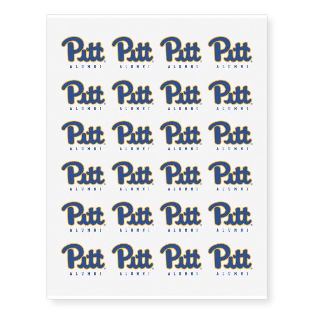Pitt Alumni Temporary Tattoos (Front)