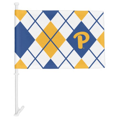 Pitt Argyle Car Flag
