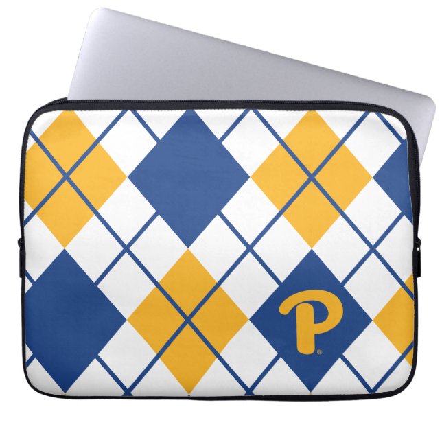 Pitt Argyle Laptop Sleeve (Front)