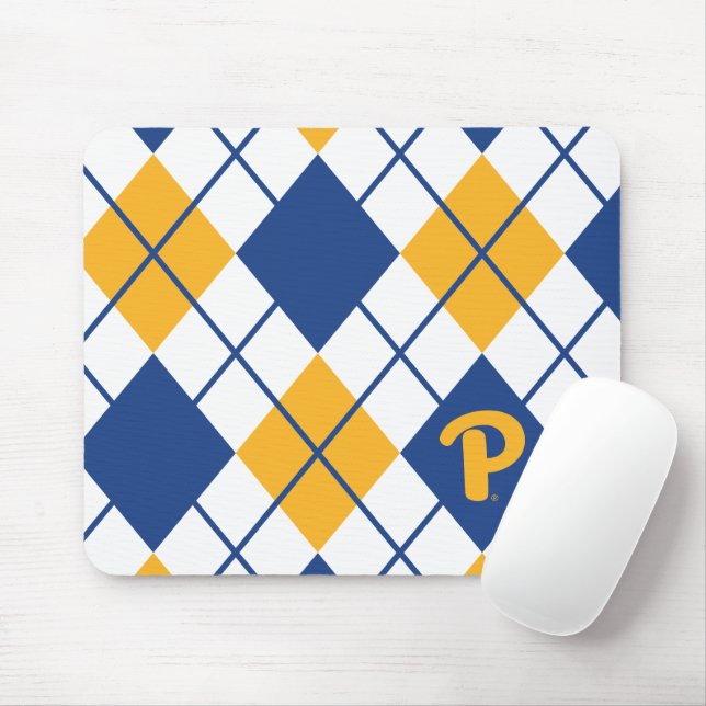 Pitt Argyle Mouse Pad (With Mouse)