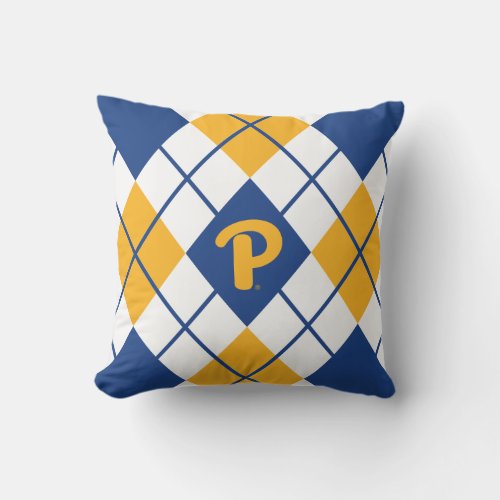 Pitt Argyle Throw Pillow