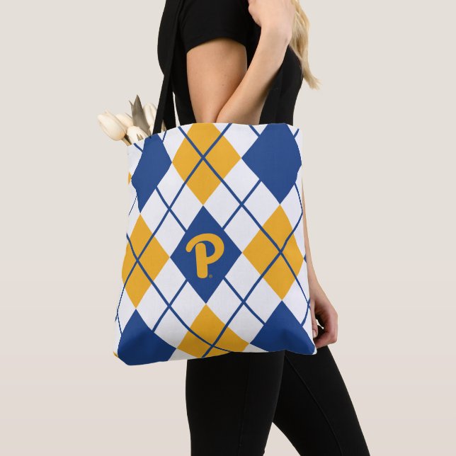 Pitt Argyle Tote Bag (Close Up)