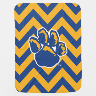 Pitt Chevron Baby Blanket