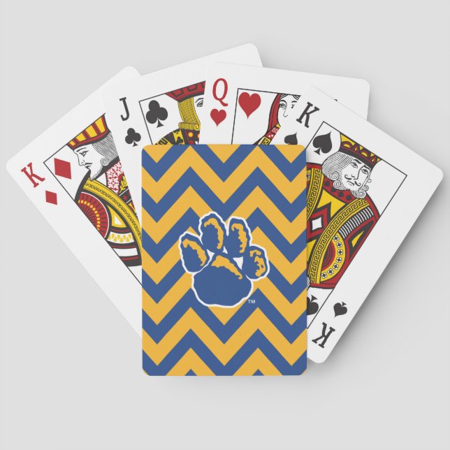 Pitt Chevron Poker Cards (Back)