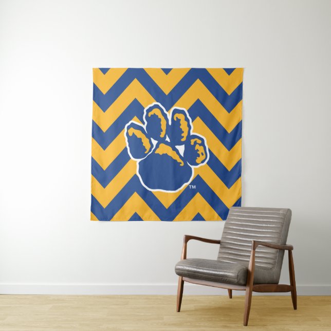Pitt Chevron Tapestry (In Situ)