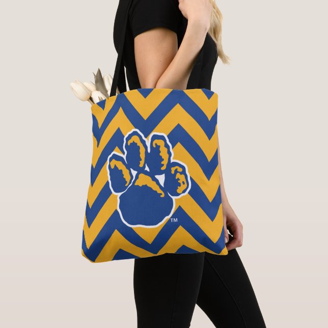Pitt Chevron Tote Bag (Close Up)
