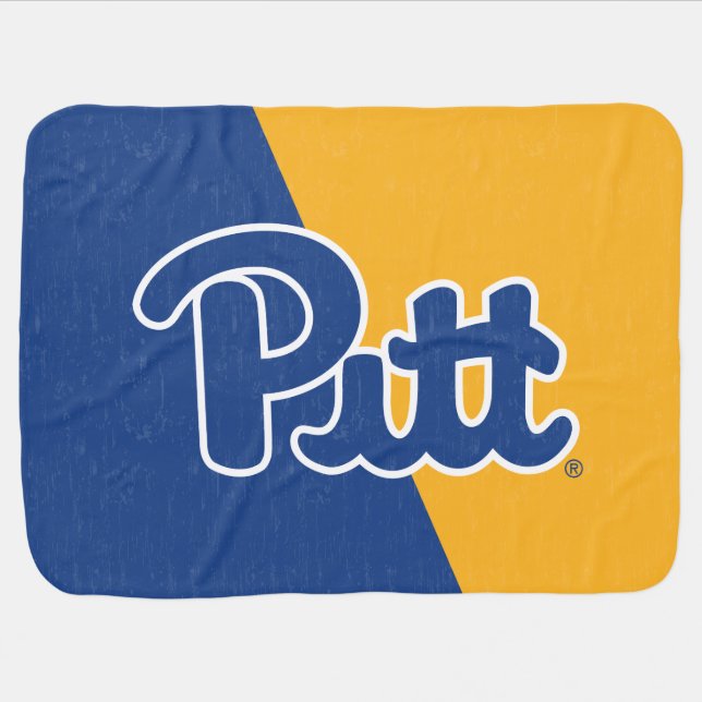 Pitt Color Block Baby Blanket (Horizontal)