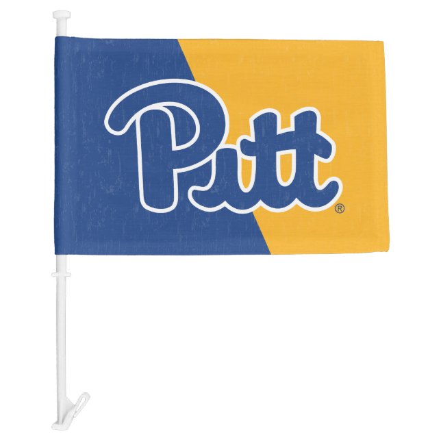 Pitt Color Block Car Flag (Front)