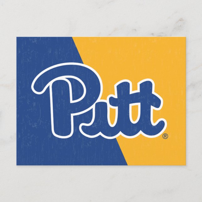 Pitt Color Block Invitation Postcard (Front)