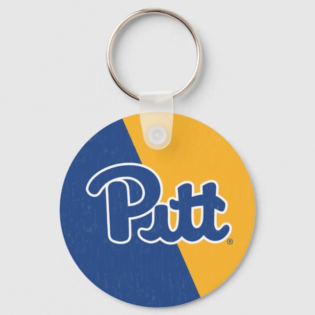 Pitt Color Block Keychain (Front)