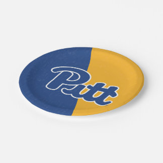 Pitt Color Block Paper Plates