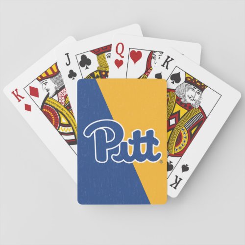 Pitt Color Block Poker Cards