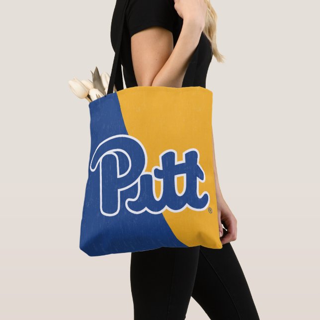 Pitt Color Block Tote Bag (Close Up)