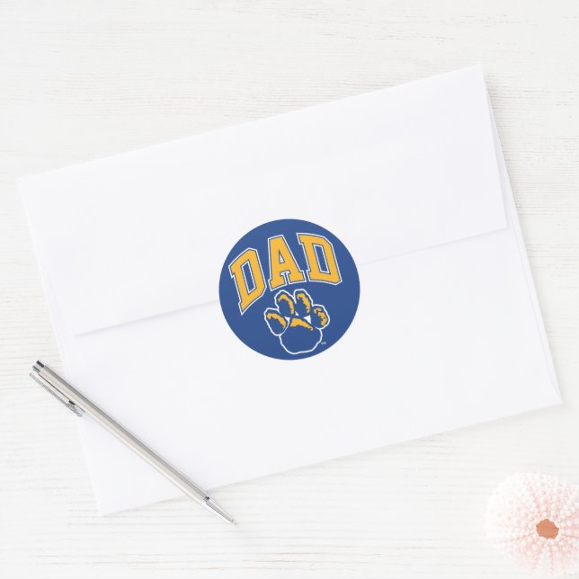 Pitt Dad Classic Round Sticker (Envelope)