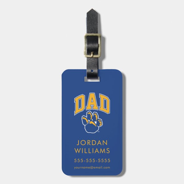 Pitt Dad Luggage Tag (Front Vertical)