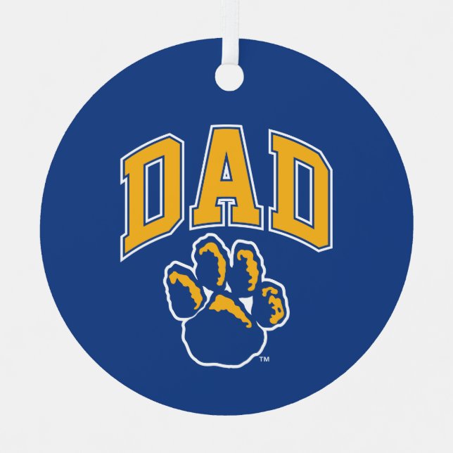 Pitt Dad Metal Ornament (Front)