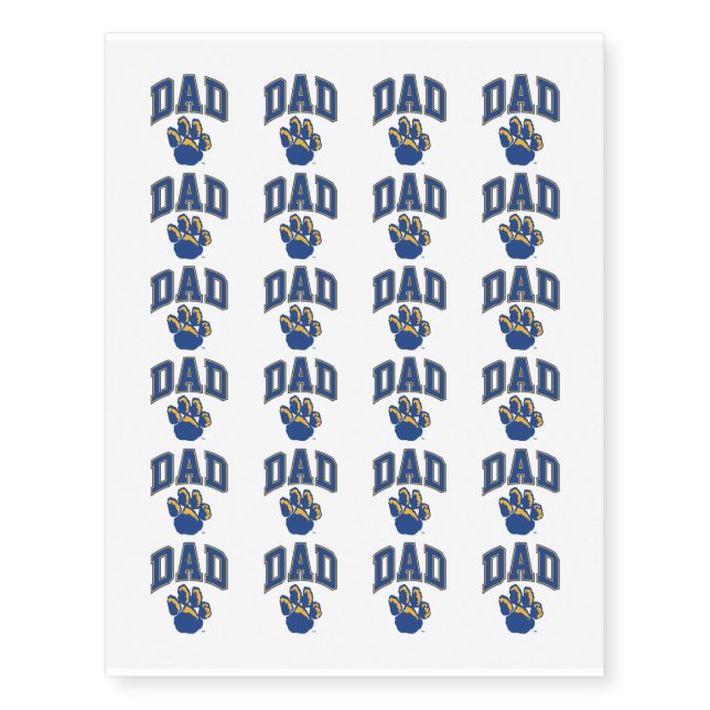 Pitt Dad Temporary Tattoos (Front)