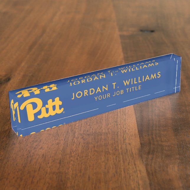 Pitt Desk Name Plate (Side)