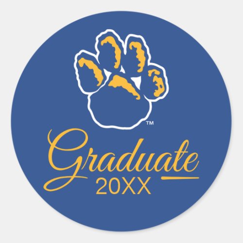 Pitt Graduation Classic Round Sticker