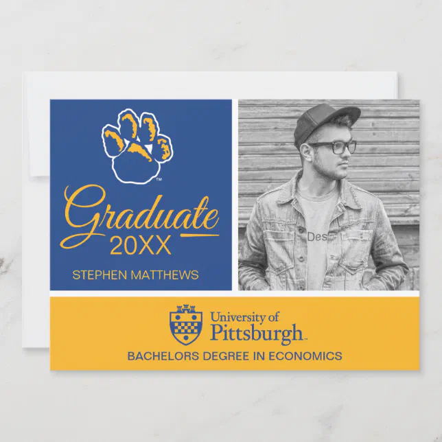 Pitt Graduation Invitation Zazzle