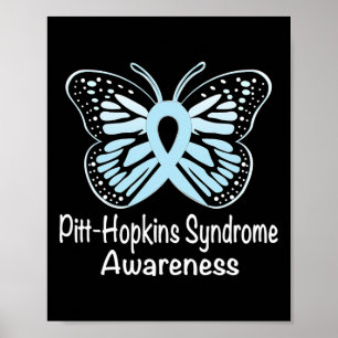 Pitt-hopkins Syndrome Awareness Warrior Light Blue Poster