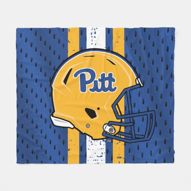 Pitt Jersey Fleece Blanket (Front (Horizontal))