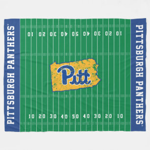 Pitt Logo State Love Fleece Blanket