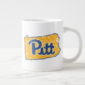 Pitt Logo State Love Giant Coffee Mug