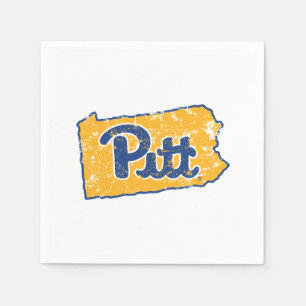 Pitt Logo State Love Napkins