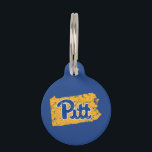 Pitt Logo State Love Pet ID Tag<br><div class="desc">Check out these new University of Pittsburgh designs! Show off your Pitt Panther pride with these new custom Pitt products. These make perfect gifts for the Panther student, alumni, family, friend or fan in your life. All of these Zazzle products are customizable with your name, class year, or club. Go...</div>