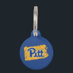 Pitt Logo State Love Pet ID Tag<br><div class="desc">Check out these new University of Pittsburgh designs! Show off your Pitt Panther pride with these new custom Pitt products. These make perfect gifts for the Panther student, alumni, family, friend or fan in your life. All of these Zazzle products are customizable with your name, class year, or club. Go...</div>