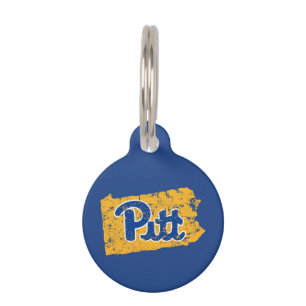 Pitt Logo State Love Pet ID Tag