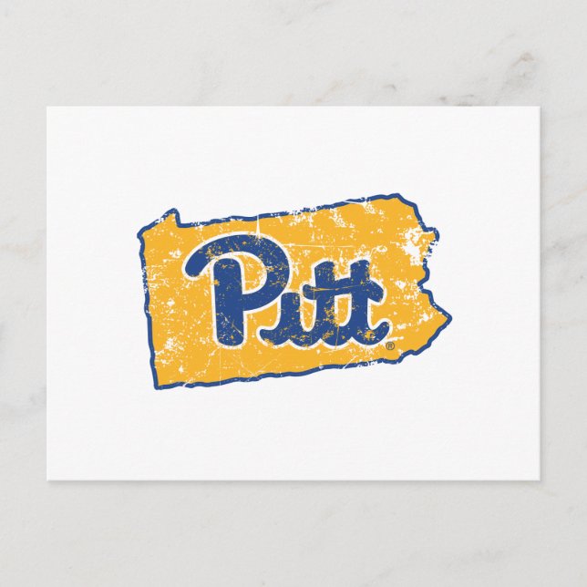 Pitt Logo State Love Postcard (Front)