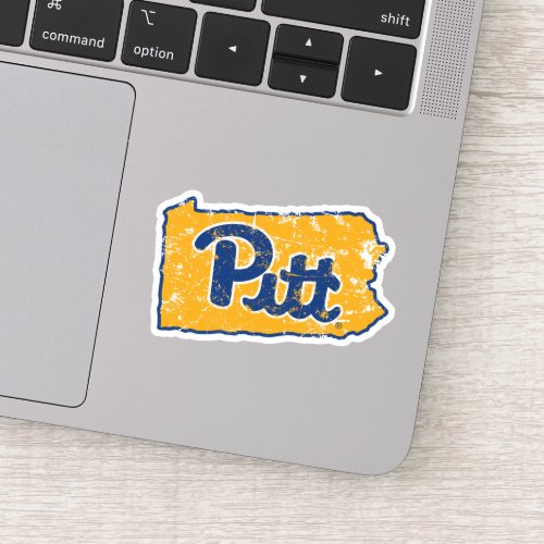 Pitt Logo State Love Sticker