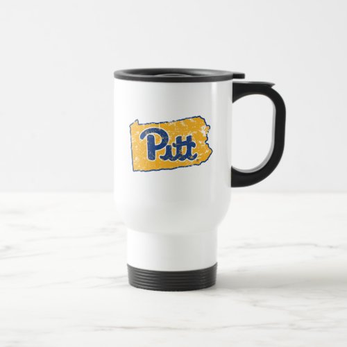 Pitt Logo State Love Travel Mug