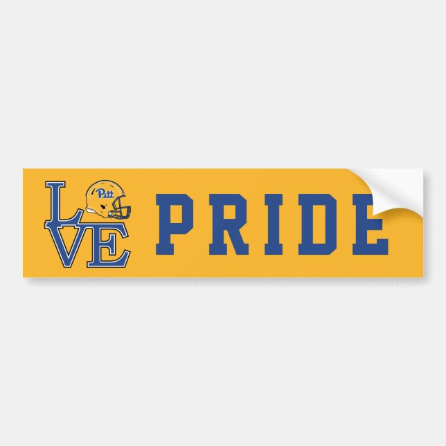 Pitt Love Bumper Sticker (Front)