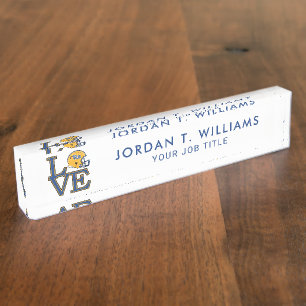 Pitt Love Desk Name Plate