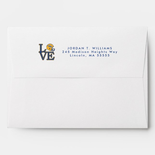 Pitt Love Envelope (Back (Top Flap))