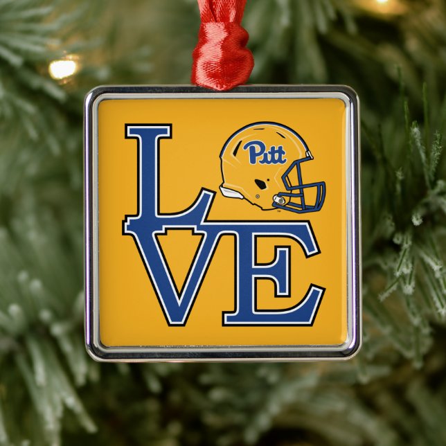 Pitt Love Metal Ornament (Tree)