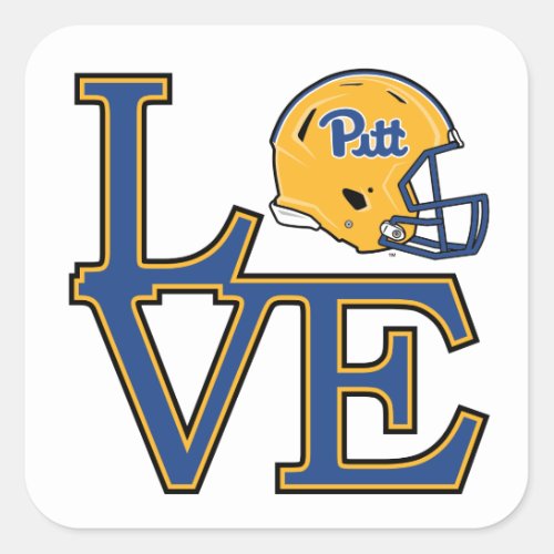 Pitt Love Square Sticker