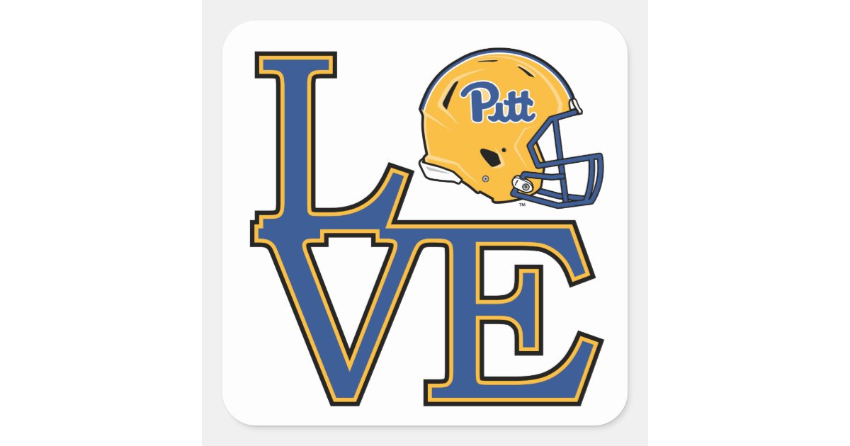 Pitt Love Square Sticker | Zazzle