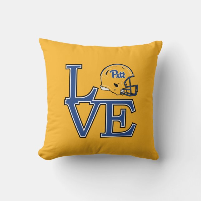 Pitt Love Throw Pillow (Front)
