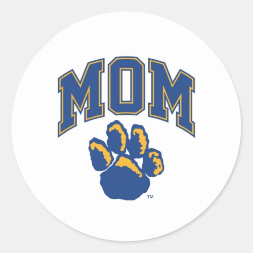 Pitt Mom Classic Round Sticker