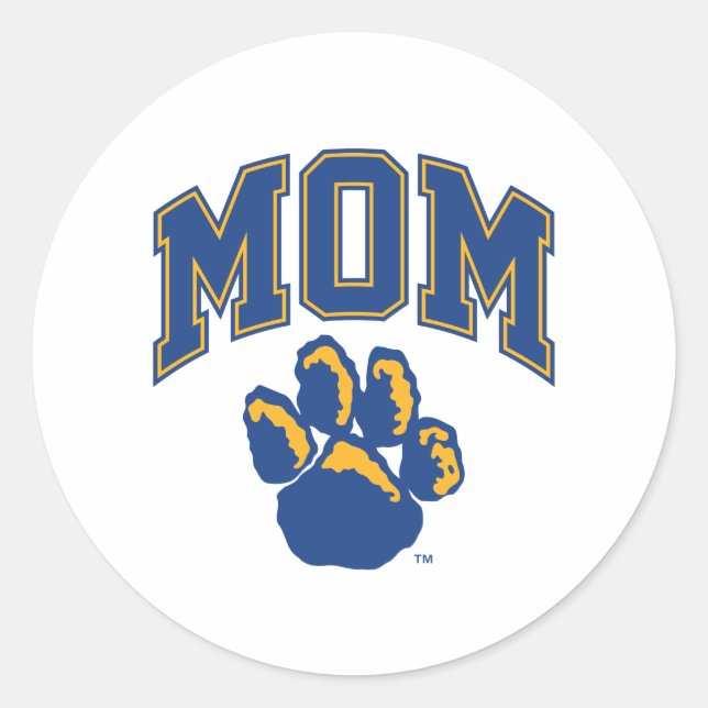 Pitt Mom Classic Round Sticker (Front)
